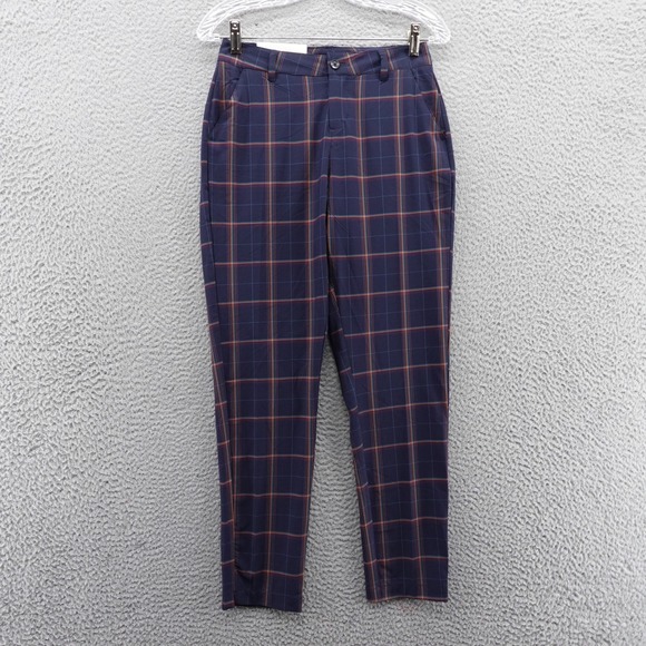 Walter Hagen Pants - Walter Hagen Clubhouse Plaid Golf Pants Womens 0 Dark Navy Blue WGH15413YD‎ NEW